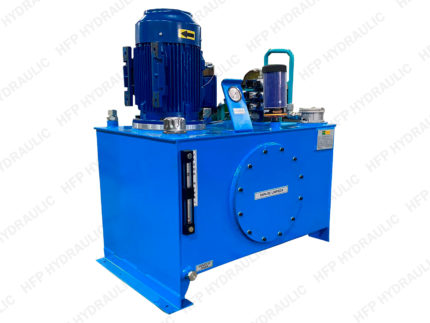unidad hidráulica 12.5HP color azul.